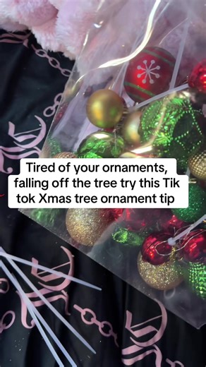 Quick Tip to Secure Christmas Ornaments