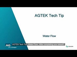Tech Tip | Water Flow