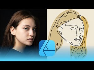 One Line Art Vector Portrait Affinity Designer Tutorial