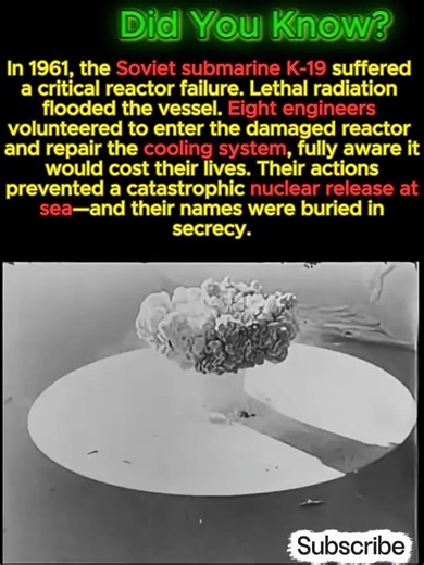 The Submarine That Nearly Triggered a Chernobyl at Sea 😲 #history #shorts