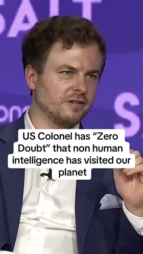 US Colonel says there is “zero doubt” that non human intelligence has visited our planet #alien #ufo #nonhuman #truth #hiddentruth
