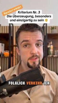 Kriterium Nr. 3: Die Überzeugung, besonders und einzigartig zu sein. #narzissmus #narzisst