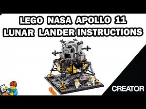 NASA Apollo 11 Lunar Lander - Building Instructions - CREATOR - LEGO Set 10266