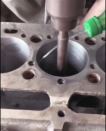 Cylinder block liner boring#shortvideo #foryou #mechanic