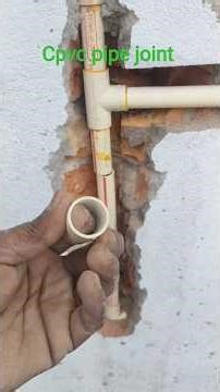 cpvc pipe joint #plumberwork #plumbingtime #pipelining #cpvcpipefittings #plumbing