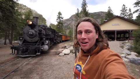 7. Riding America's MOST SCENIC Steam Train to Alaska!