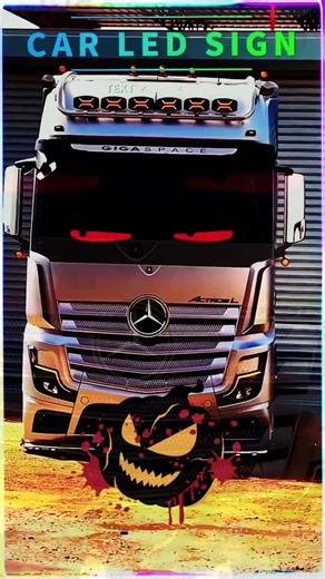 LED MATRIX PANEL #flexibleled #automobile #thetransitprodigy #edit #led #ledlights #trucker #caredit