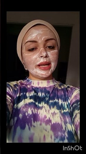 ماسك النشا والزبادي هيخلي وشك منور