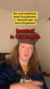 Beowulf in Old English. This is the passage where Beowulf swears to help Hrothgar find Grendel’s Mother. #linguistics #language #beowulf #oldenglish #History | Arumnatzorkhang