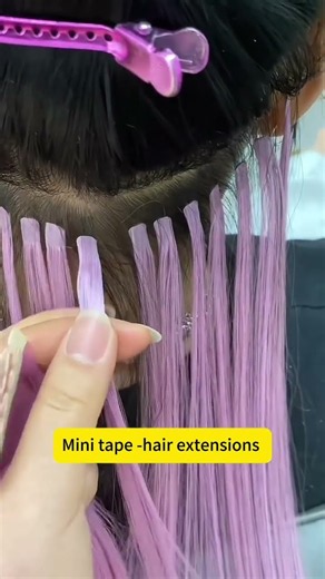 Mini tape hair extensions;so easy;more fast; want to try?