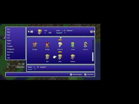 FFV Jobs Guide for Beginners! Dancer: Dancing for random effects.