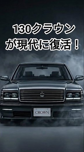 最新技術で蘇る130系CROWN！-今のクラウンとどっちが好み？- #shorts #トヨタクラウン