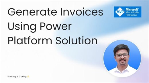 Power Automate Invoice Generator using Power Apps | SMB Work Order Solution Demo | Swami N.