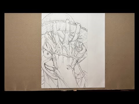 How to Draw Luffy | One Piece Anime Drawing Tutorial (Step-by-Step)