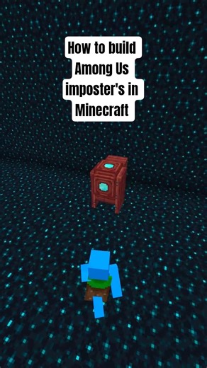 How to build Among Us imposter's in Minecraft #minecraft #minecraftbuilding #shorts