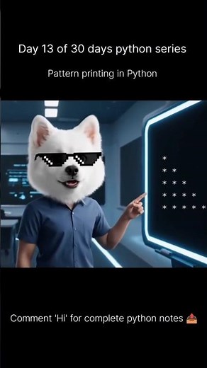 🔥 Pattern Printing in Python | Easy Explanation for Beginners 🐍