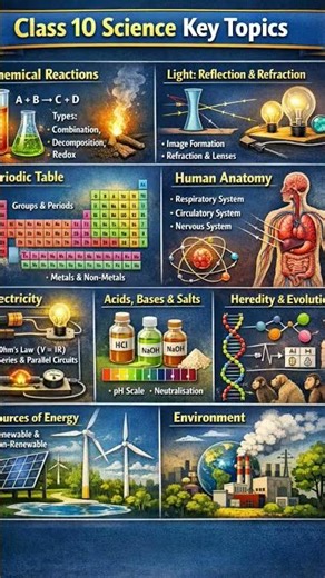 class 10th most important topics of board exam