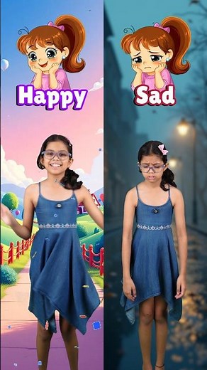 Feelings & Emotions Vocabulary for Kids 🤩 | Easy English Words | Adi Connection AC #shorts
