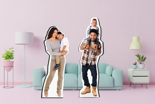 Personalized Life Size Cutouts, Cardboard Cutout, Family Cutout, Life-size Standup Families, Cardboard Standee, Custom Cardboard Cut Out - Etsy