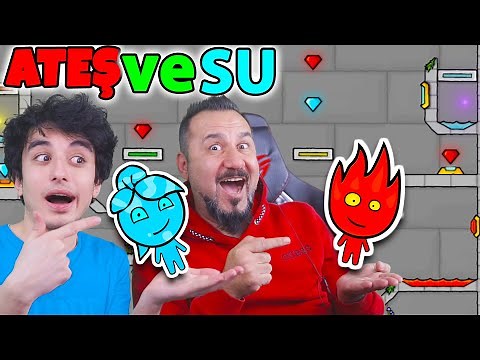 ATEŞ VE SU 6 OYNUYORUZ! IŞIK PERİLERİ ile GİZEMLİ KAPILAR! | FIREBOY AND WATERGIRL 6