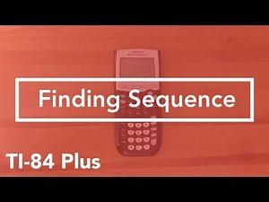 Where to find Sequence (TI-84 Graphing Calculator)