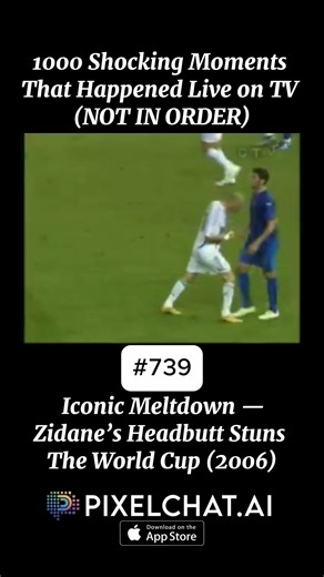 Caught Live on Instagram: "July 9, 2006 — Berlin, Germany. The World Cup Final between France and Italy was locked 1–1 deep into extra time when the unimaginable happened. French captain Zinedine Zidane, playing the last match of his career, turned and drove his head into Italian defender Marco Materazzi’s chest, flooring him. Referee Horacio Elizondo consulted his crew (alerted by the fourth official, who had seen the incident) and produced a red card. It was a whiplash end to an all-time perfo