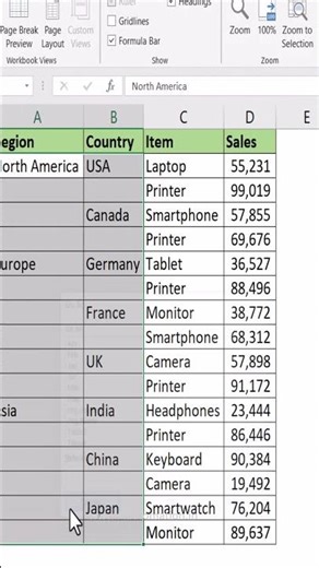 Don’t Repeat Text Manually in Columns — Use This Smart Shortcut! #excel #excelforbeginners #office