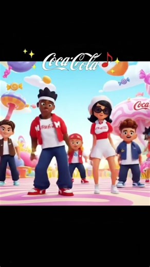 coca cola dance video song cartoon