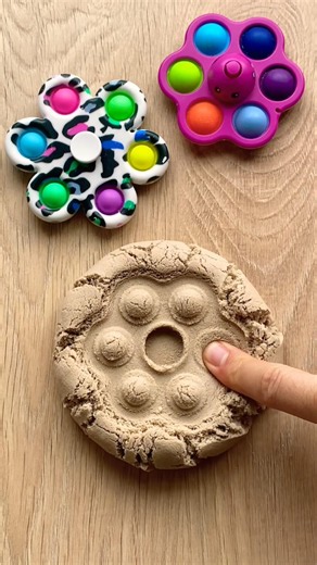 Kinetic Sand Popit fidgets! 🎉🎉🎉 #satisfying #popit #asmr #viral #shortsfeed