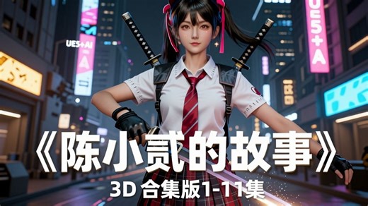 3 年磨一剑！陈小贰 3D 合集 1-11 集来袭，UE5 AI 全流程诚意制作‼️