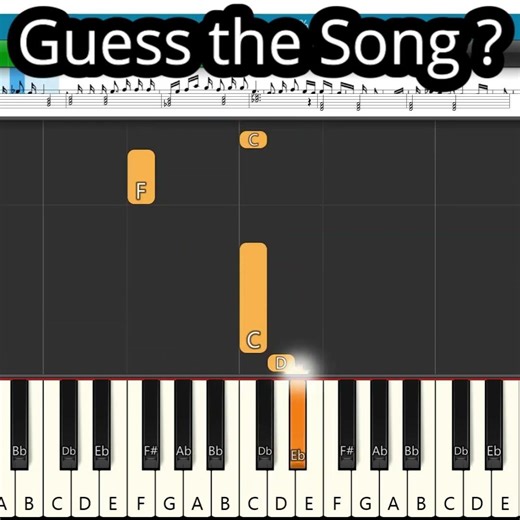 Guess the Song ? | 🎹1 | Easy Piano Tutorial