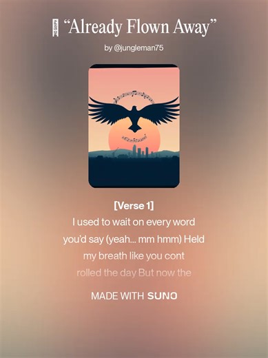 Already Flown Away: A Unique Blend of AI and Human Creativity