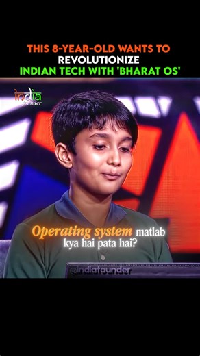 India Founders | Founders India | At just 8 years old, Achyut Singh walked into KBC with a mission: build Bharat OS 🇮🇳💻 Not just to win money. But to build India’s own... | Instagram