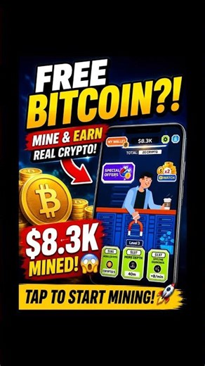Bitcoin Mining Game Pays REAL Crypto? 🚀 #shorts