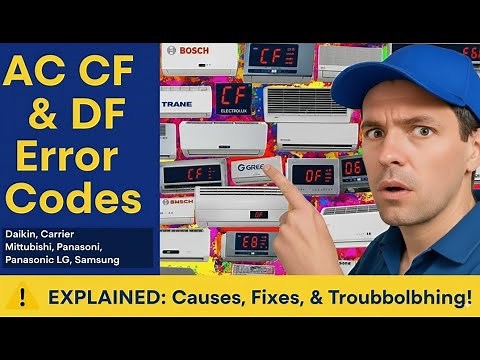 AC CF & DF Error Codes Explained: Causes, Fixes, and Troubleshooting Tips