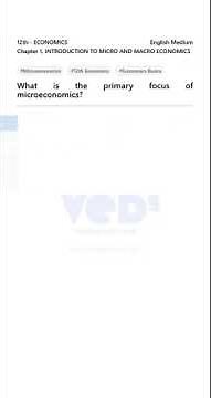 Microeconomics Basics: 12th Economics Ch1