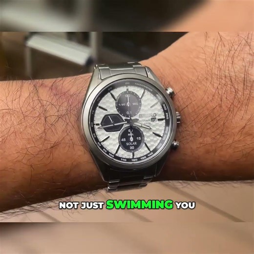 Seiko Solar Chronograph: Stunning Tech & Everyday Versatility! #shorts