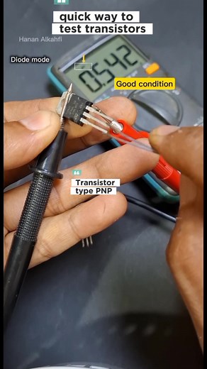 Testing Transistor #transistor #multimeter | Hanan Al Kahfi