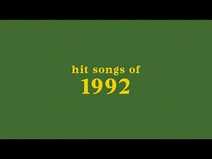 hit songs of 1992 + spotify playlist