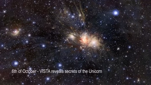 宇宙 Monoceros R2分子云复合体内部恒星诞生区域 星际尘埃 星际气体
