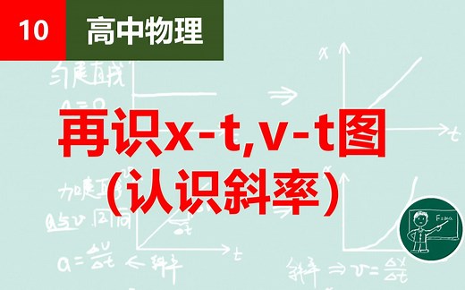 【高中物理】10再识x-t,v-t图（认识斜率）