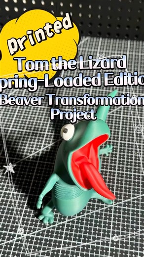 Tom the Lizard – Spring-Loaded Edition | IPCON PLA Matte + Bambu Lab A1