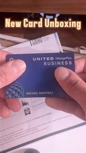 Unboxing My New Chase United Business Card #shorts