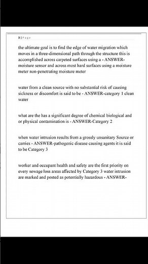 The IICRC Water Damage Restoration WRT Exam 2025 Questions and Answers
