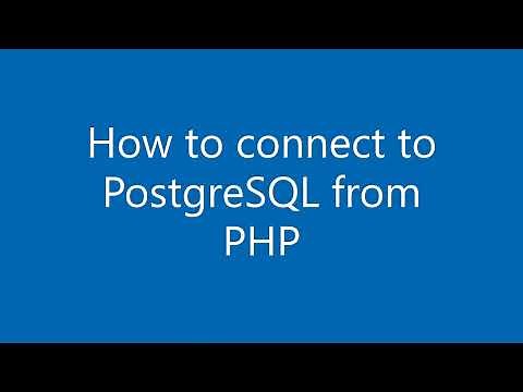 How to connect to PostgreSQL database from PHP (Code)
