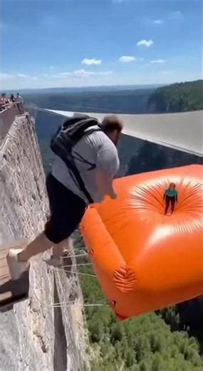 This Cliff Airbag Launch Is No Joke