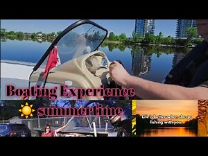 Boating with friends 🧡 water rough#summer2025 #fun