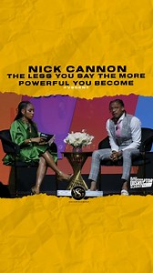 99K views · 2.9K reactions | @nickcannon The less you say the more powerful you become. Is silence golden? #nickcannon  @blackenterprise | VSG entertainment | Facebook
