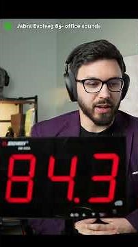 Jabra Evolve3 85 Mic Test vs 4 Real World Noises