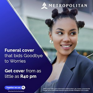 Get up to R100 000 cover for you & your immediate family, and up to R70 000 for your parents and extended family on the Metropolitan Funeral Plan. Protection fit for your family’s unique needs. #TogetherWeCan. T’s&C’s apply. | Metropolitan
